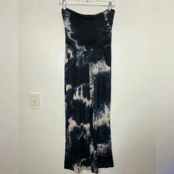 Antistar Tie Dye Strapless Romper Jumpsuit - Picture 2 of 7
